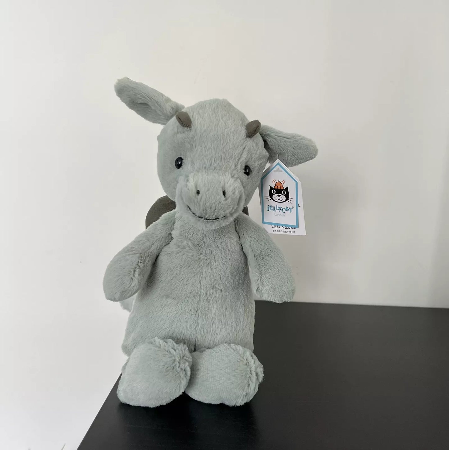 Momzilla X Jellycat Small Bashful Dragon Soft Toy Plush (7942601506850)