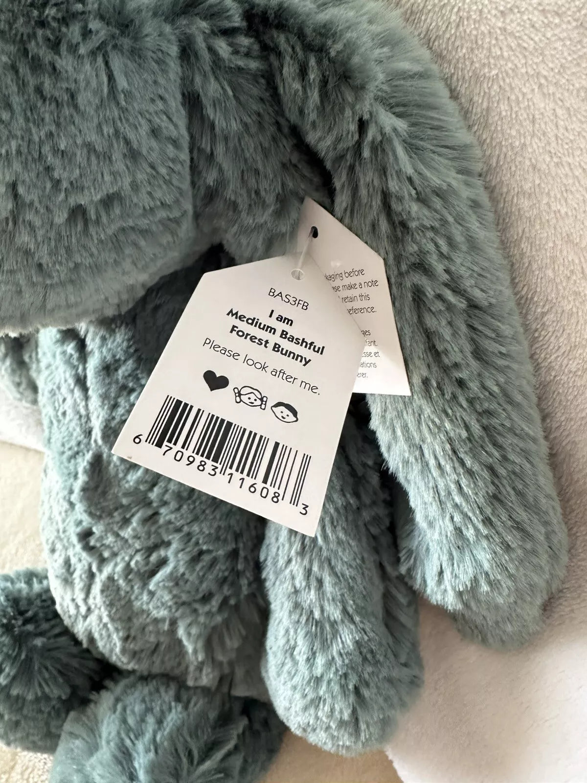 Momzilla X Jellycat Bashful Medium Bunny Forest NWT (7942602162210)