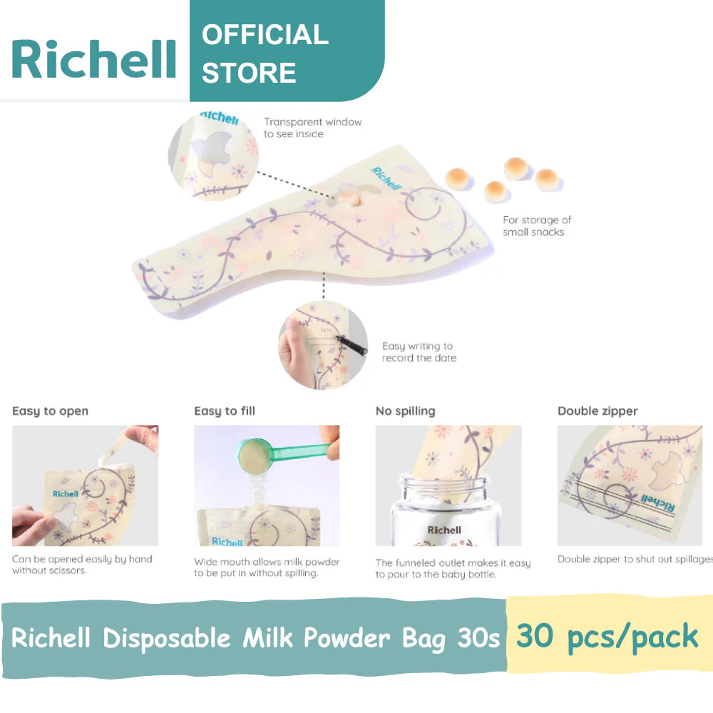 Richell Disposable Milk Powder Bag 30s (7967036014626)