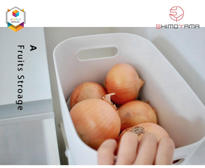 Simply Modular - Shimoyama PE Storage Box Soft Touch Deep Size without lid (Gray) (4844148523042)