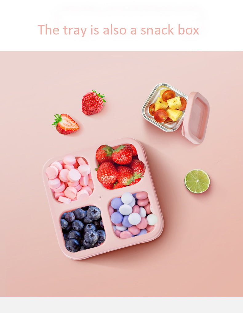 Hugo Happy Home - Kub freezer safe food glass container (4860818161698)