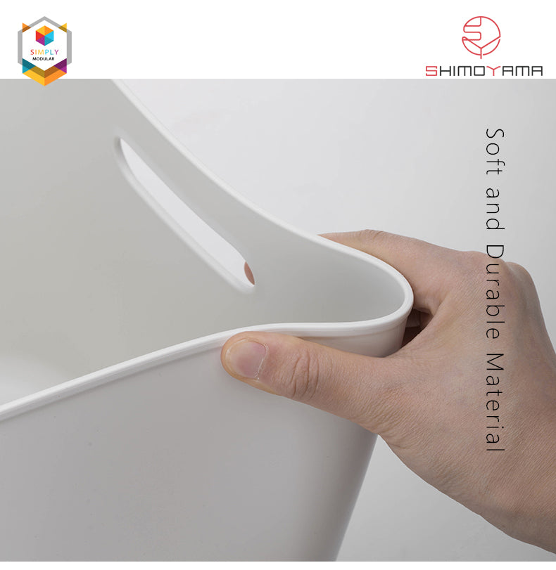Simply Modular - Shimoyama PE Storage Box Soft Touch Big Shallow Size without lid (Gray) (4844148555810)