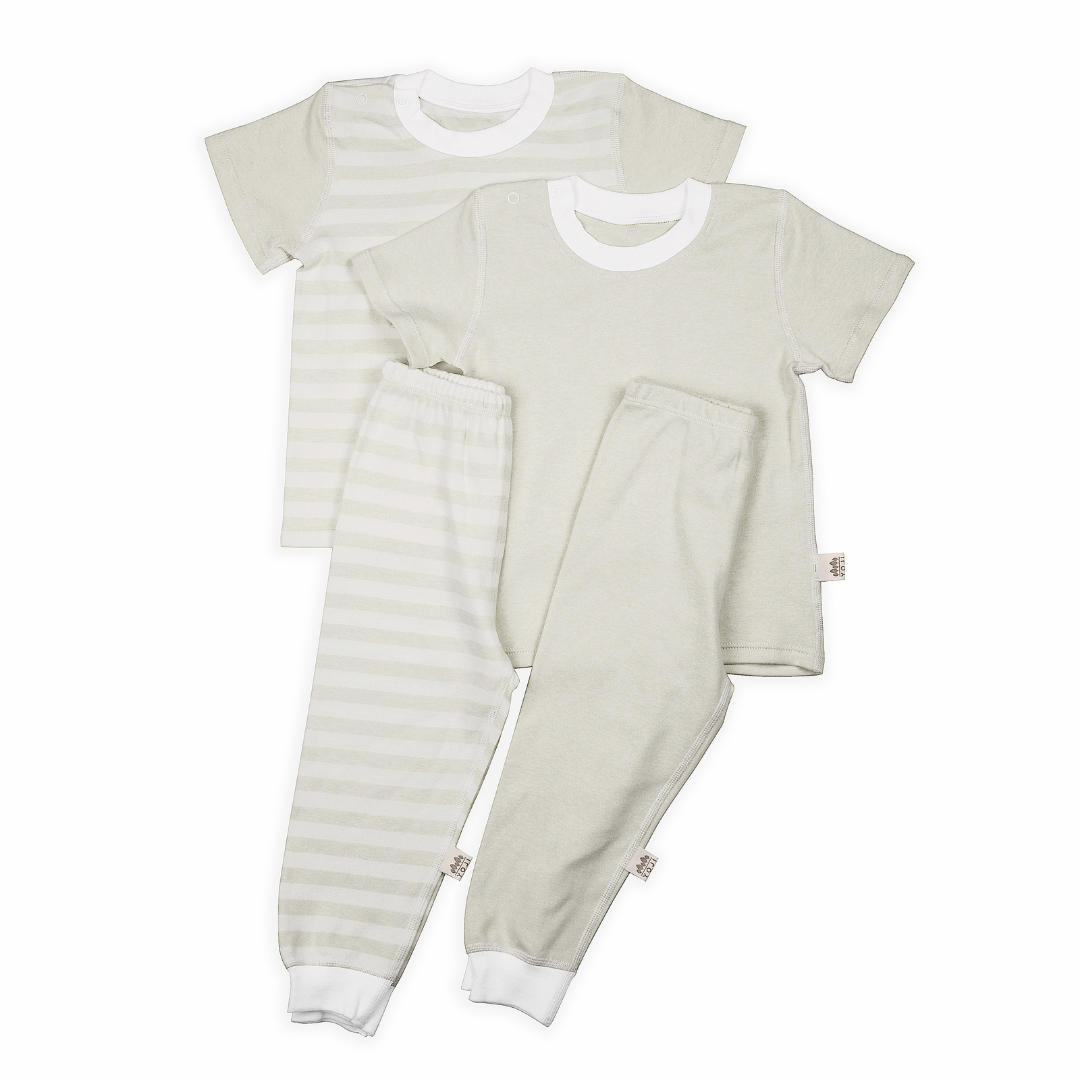 YOJI - Short Sleeved Shirt and Pajama Bundle (4506927366178)