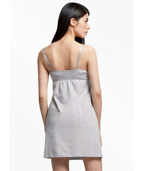 Mamaway - Essentials Maternity & Nursing Dress with Built-In Bra (Gray) (6538033430562)