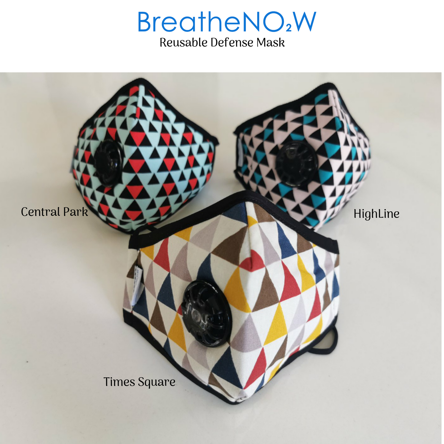 BreatheNOW - Adults washable 5ply Face Mask (4564206190626)
