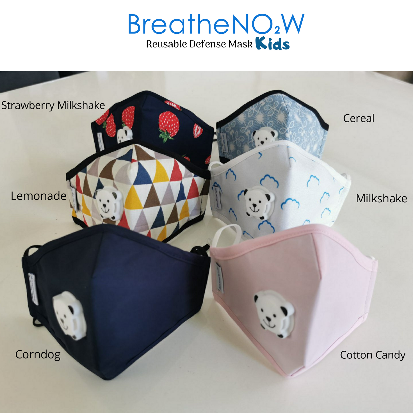 BreatheNOW - Kids washable 5ply Face Mask (4564210253858)