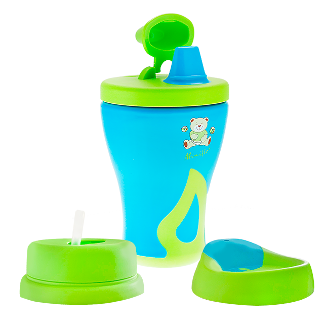 Mimiflo® - 3-in-1 Non-Spill Sippy Cup Set (4550143606818)