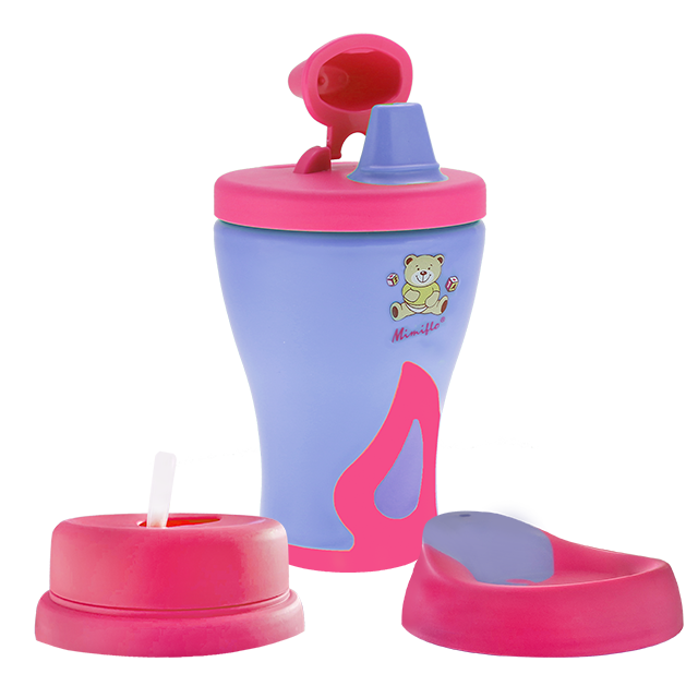 Mimiflo® - 3-in-1 Non-Spill Sippy Cup Set (4550143606818)