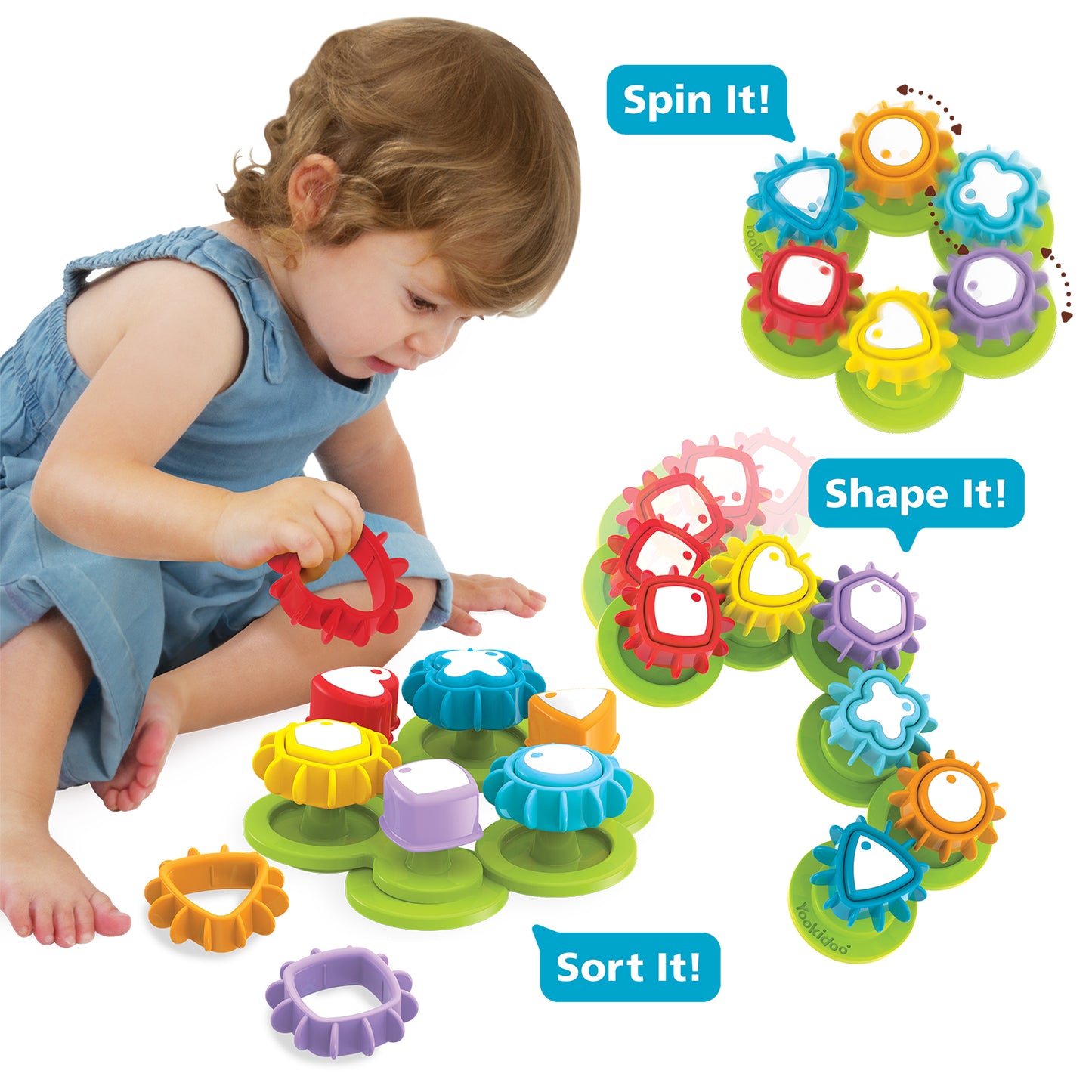 Yookidoo - Shape N’ Spin Gear Sorter (6537696149538)