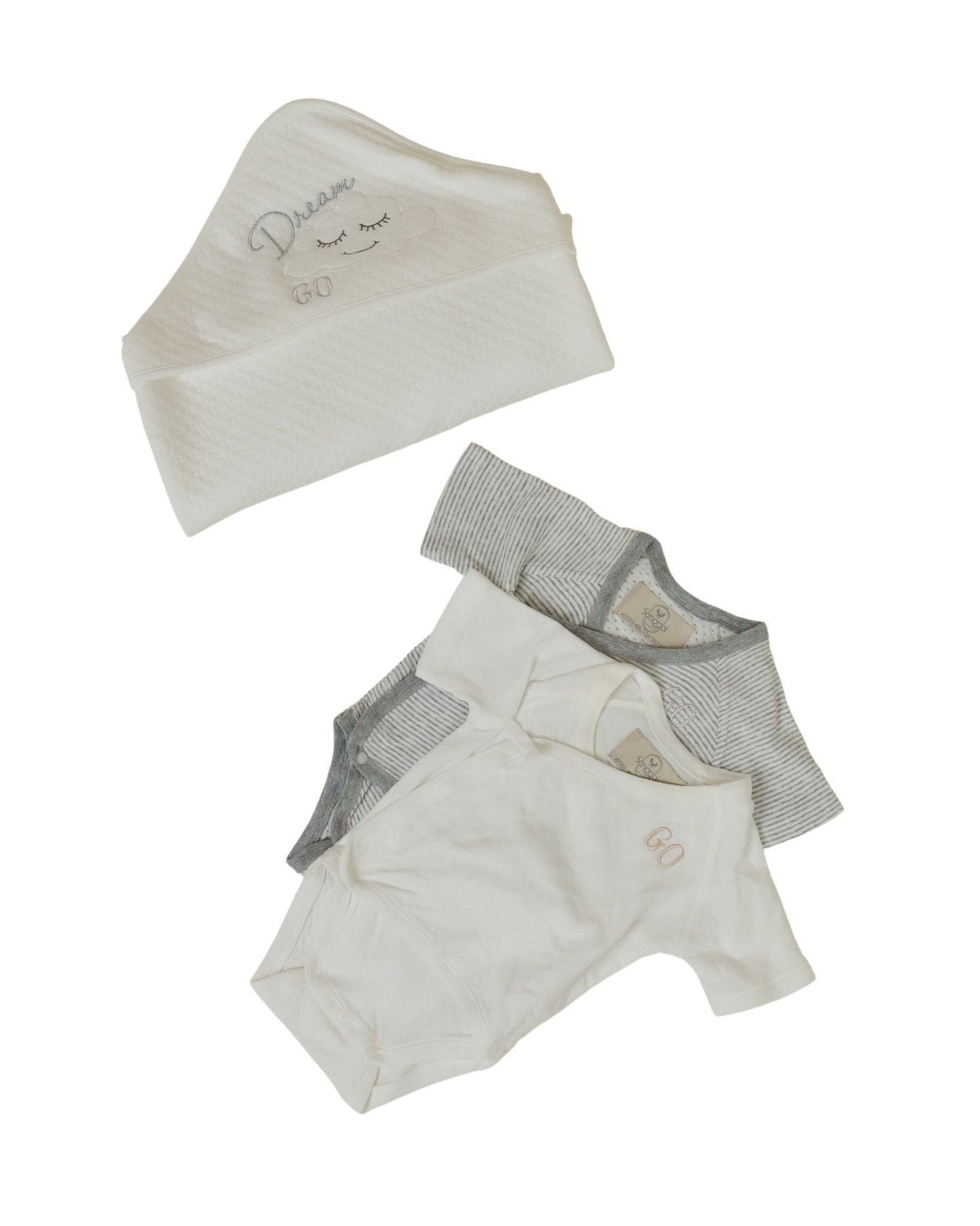 Sanggol Store - Soft Kimono Onesies Set & Luxe Hooded Welcome Blanket Gift Set (7019418124322)