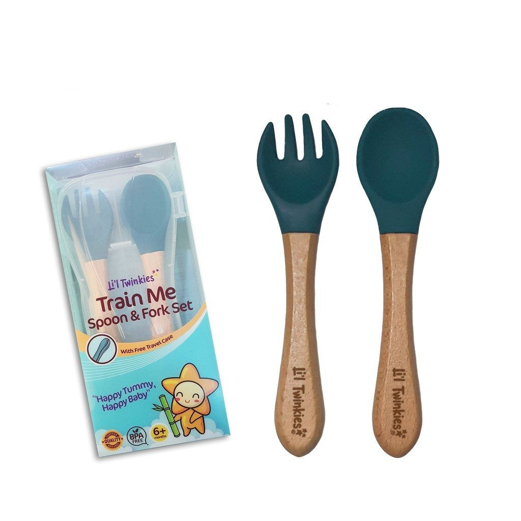 Li'l Twinkies - Train Me™ Spoon and Fork Set (4563397705762)
