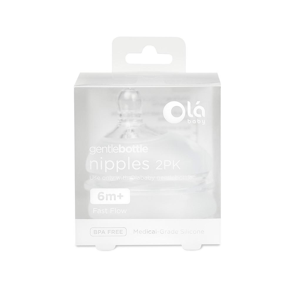 Olababy - Gentle Bottle Silicone Replacement Nipple (2-pack) (6801196646434)