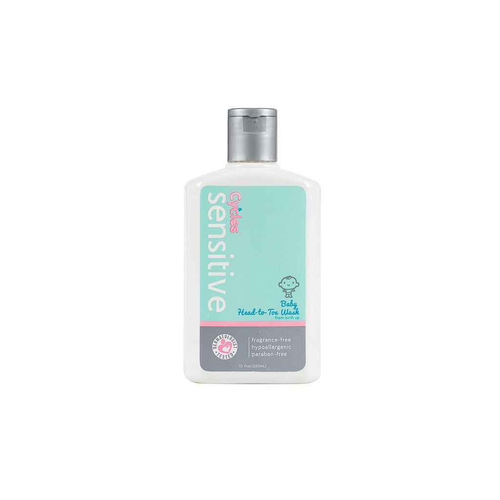 Cycles - Sensitive Baby Head-to-Toe Wash 250ml (4624497213474)