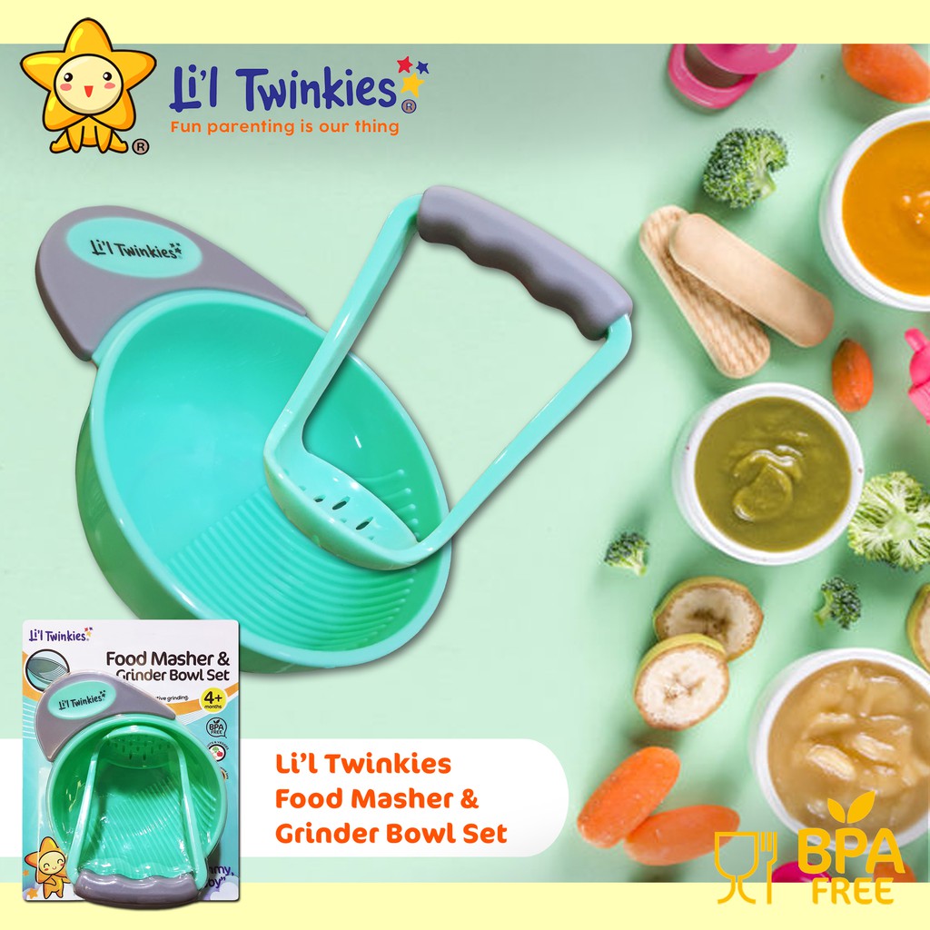 Li'l Twinkies - Food Masher & Grinder Bowl Set (BPA-Free) (6544023158818)