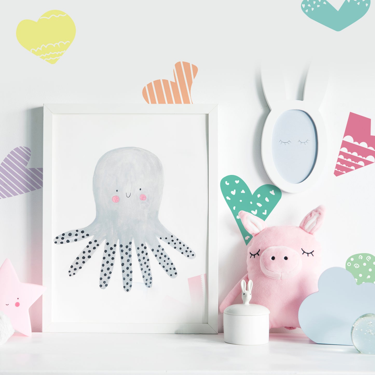 Baboo Basix - A Heartful of Love Peel and Stick DIY Wall Decals (6541102546978)