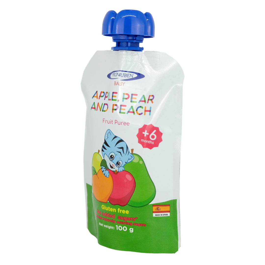 Pronuben Baby - Apple, Pear, and Peach Puree (4539055603746)
