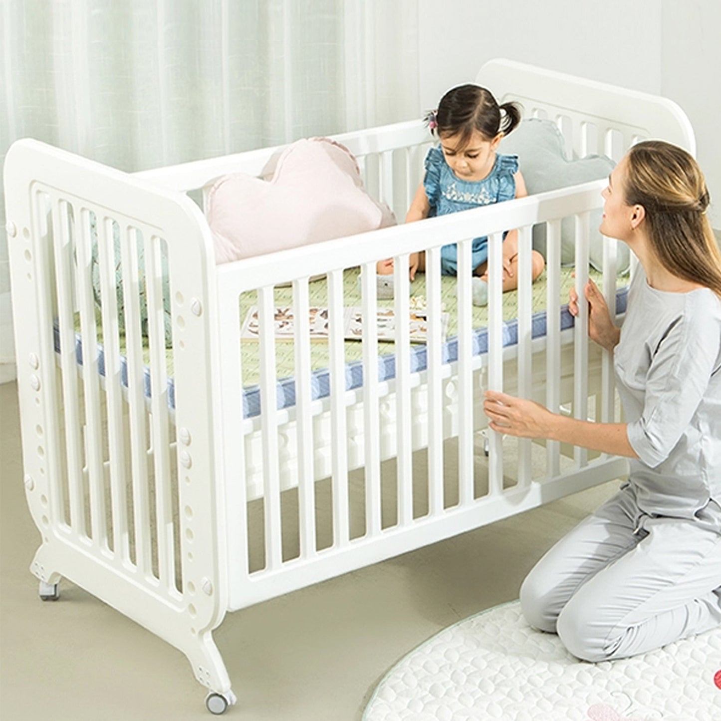Cuddlebug - Bailey 2 in 1 Crib (4549525241890)