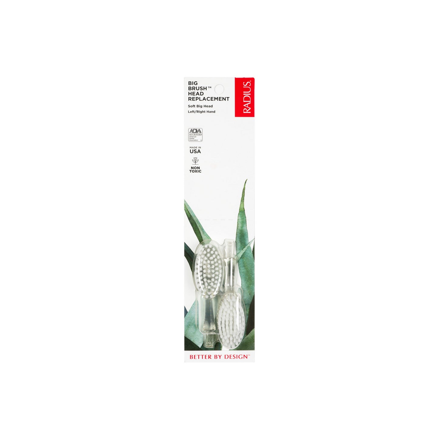 Radius - Big Brush Replacement Heads (2 pack) - Soft (6937567264802)
