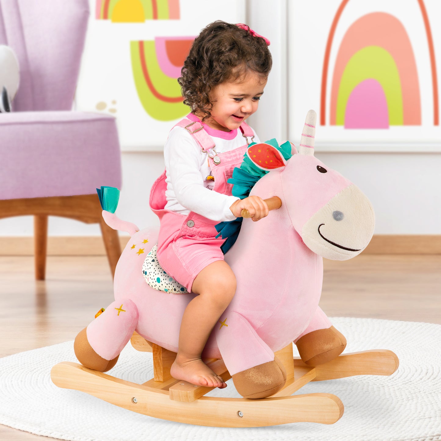 B. Toys - Rodeo Rocker - Pink Unicorn (6676286210082)