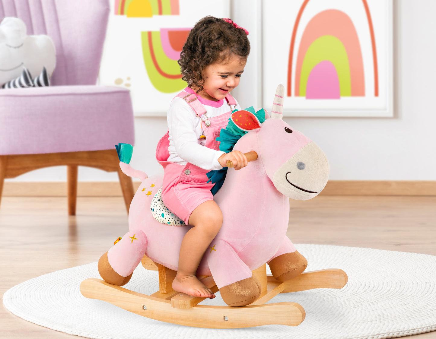 B. Toys - Rodeo Rocker - Pink Unicorn (6676286210082)