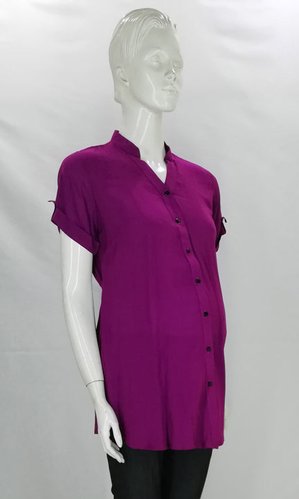 Mommy Plus - Aileen Short Sleeve Maternity Blouse (4800361463842)