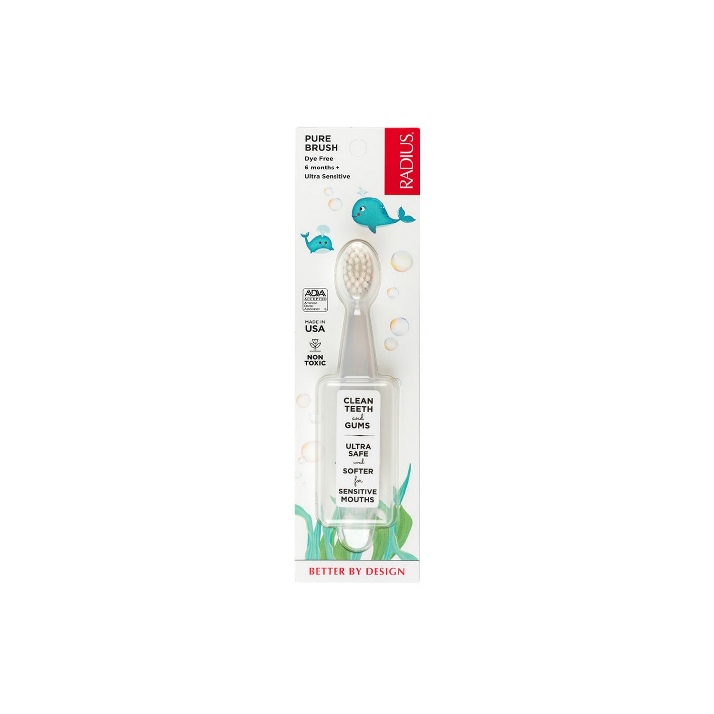 Radius - Pure Brush - Ultra Soft Toothbrush (6 months+) (6937544196130)
