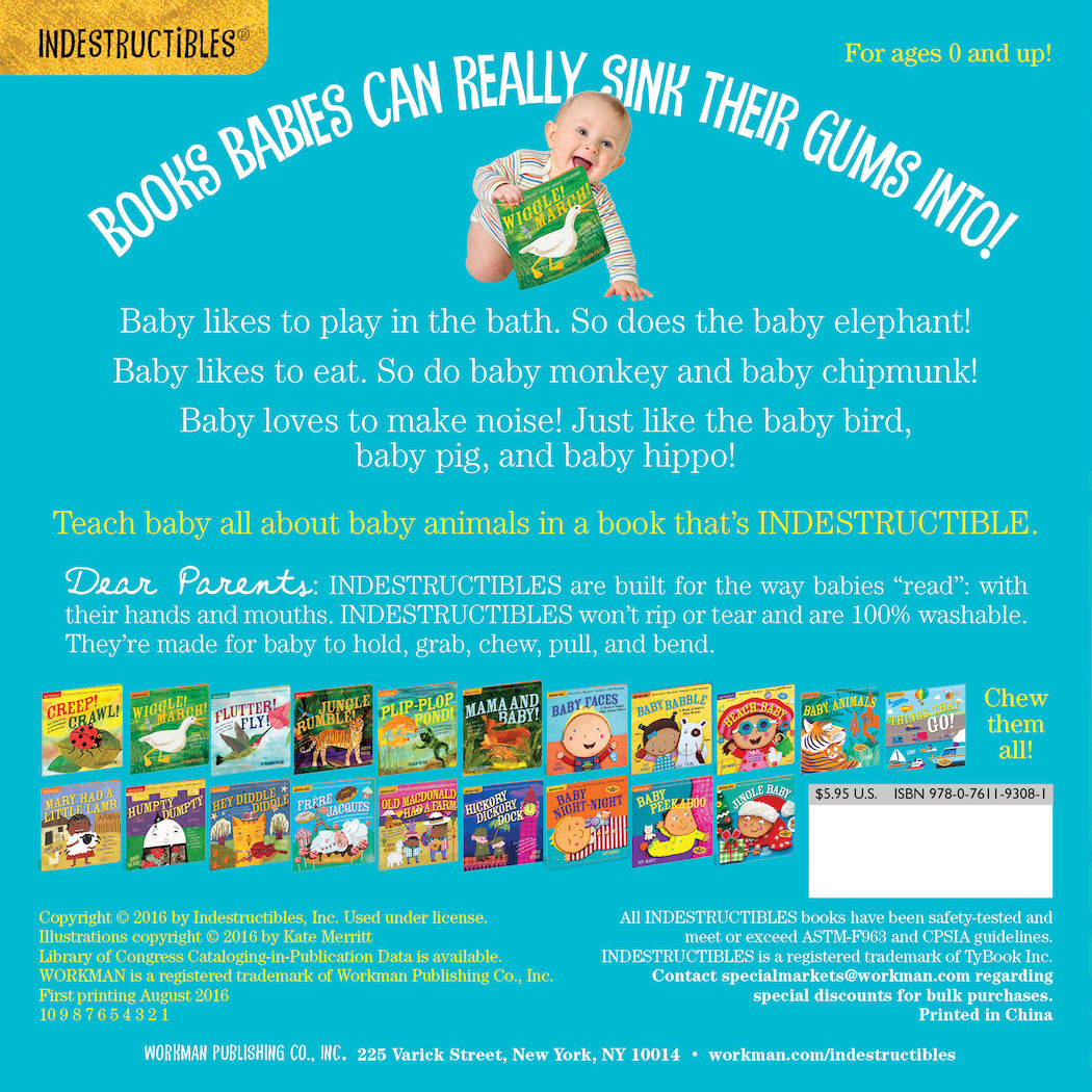 Indestructibles - Chew-proof Rip-proof Nontoxic 100% Washable Books (7072240238626)