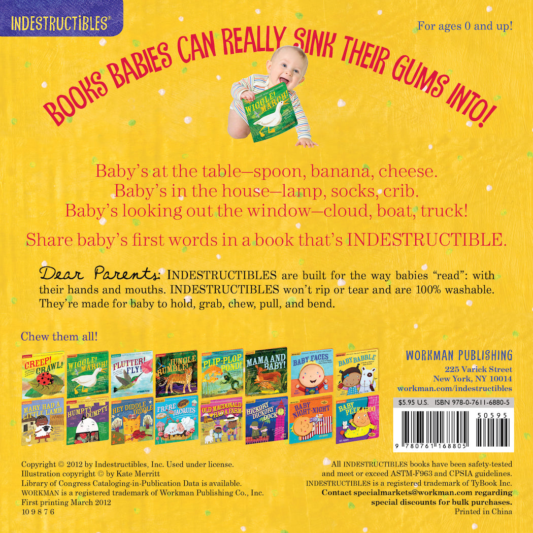 Indestructibles - Chew-proof Rip-proof Nontoxic 100% Washable Books (7072240238626)