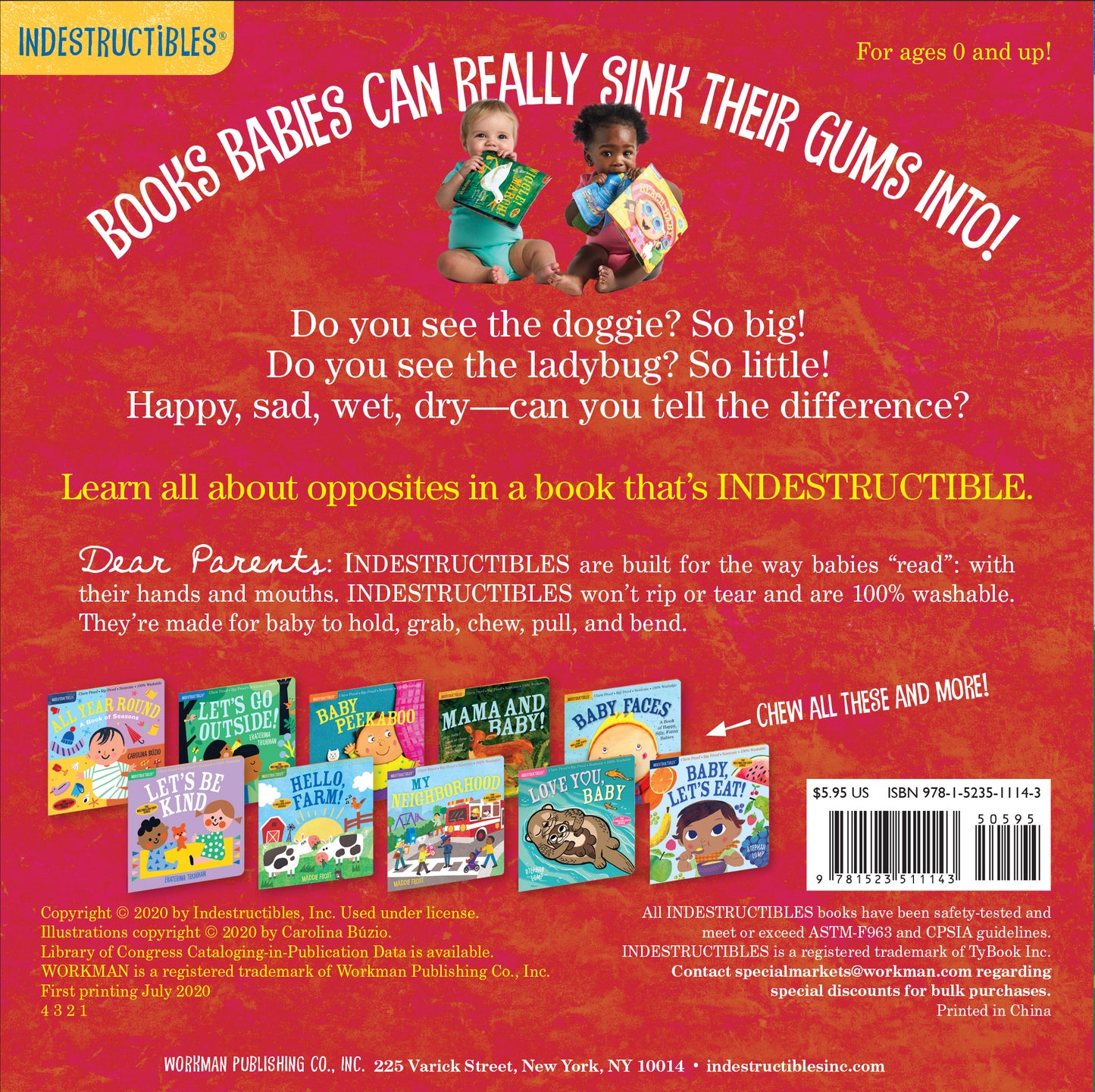 Indestructibles - Chew-proof Rip-proof Nontoxic 100% Washable Books (7072240238626)