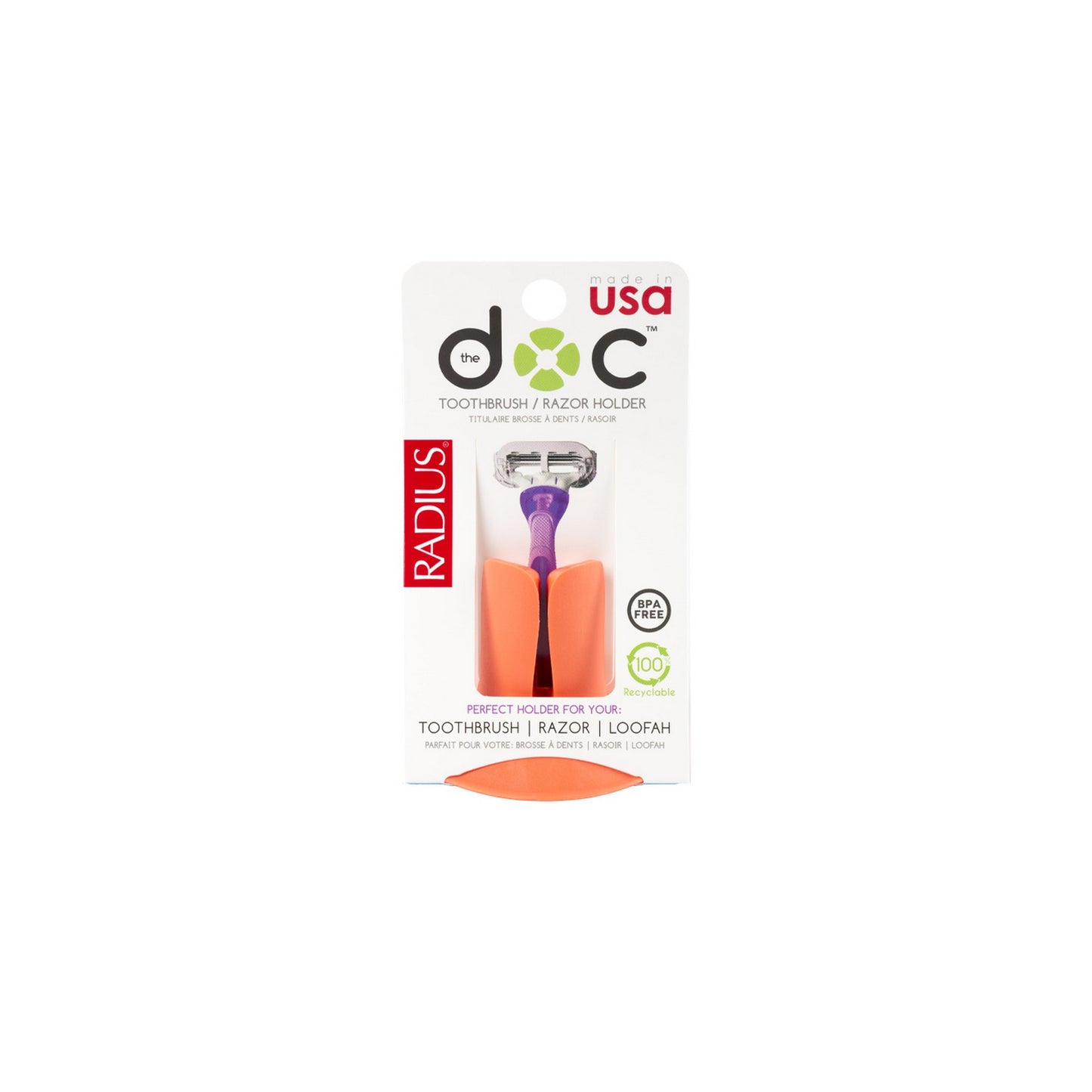 Radius - The Doc - Toothbrush/ Razor Holder (6937571098658)