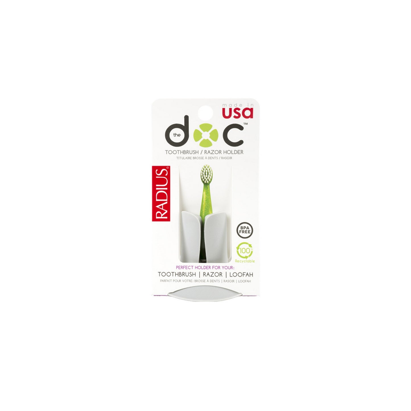 Radius - The Doc - Toothbrush/ Razor Holder (6937571098658)