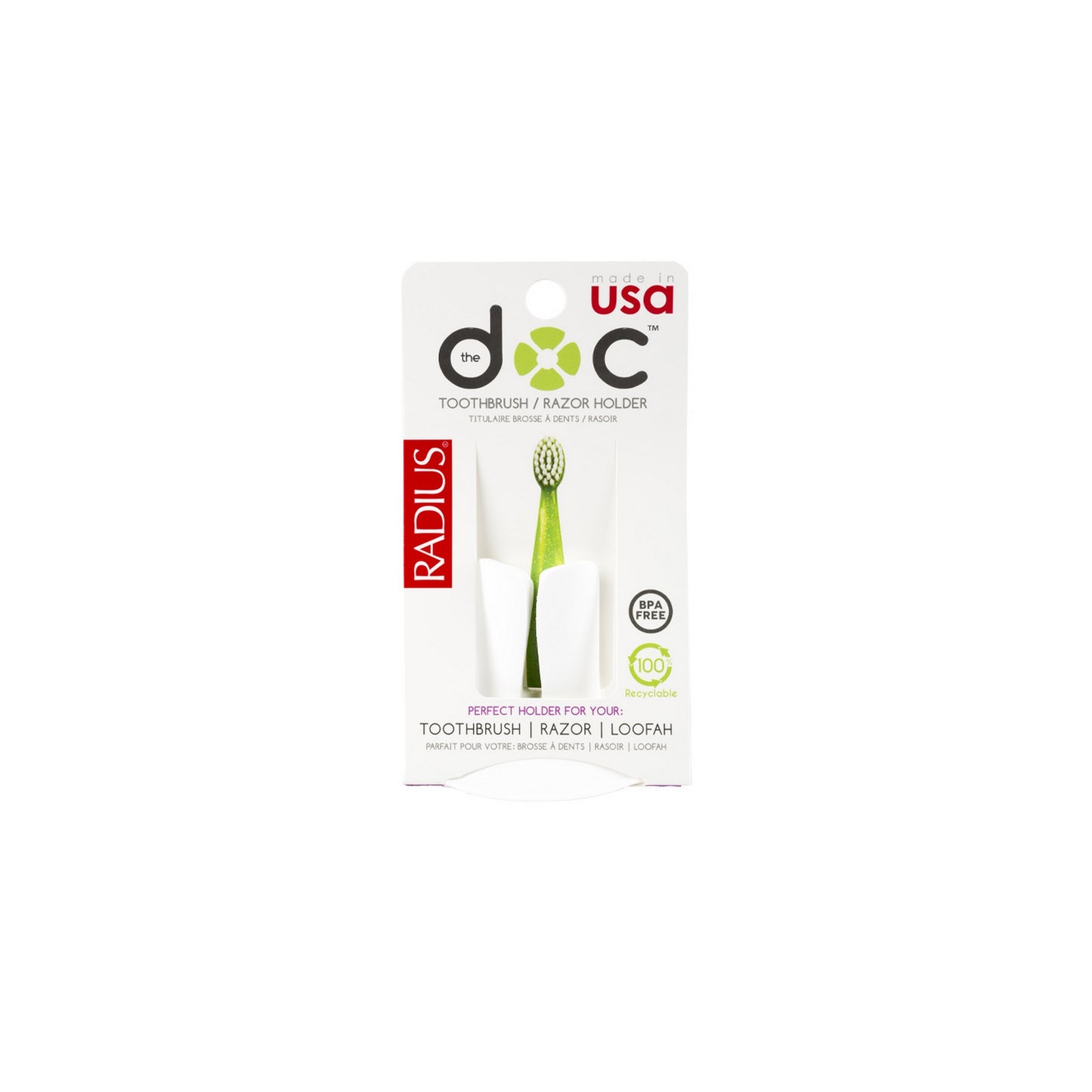 Radius - The Doc - Toothbrush/ Razor Holder (6937571098658)