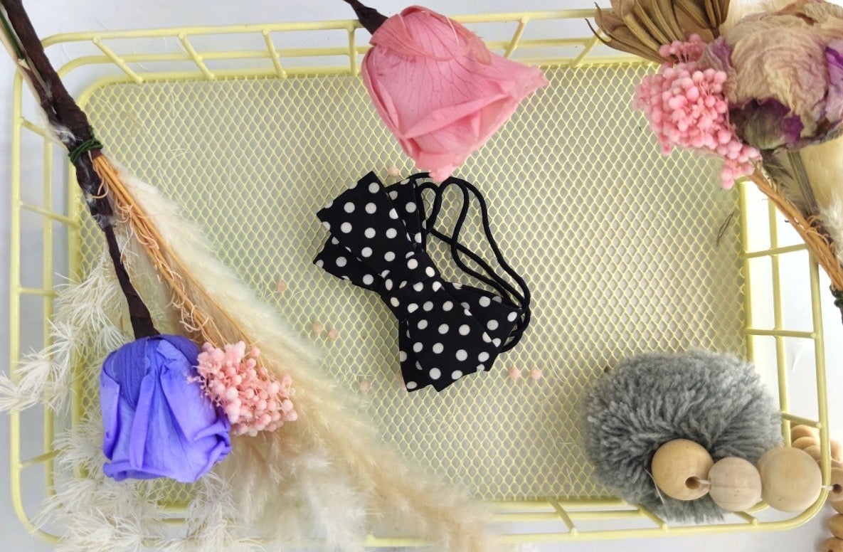 Clean Beauty Society - Carmella Double Bow Hair Tie Scrunchie (6572751061026)