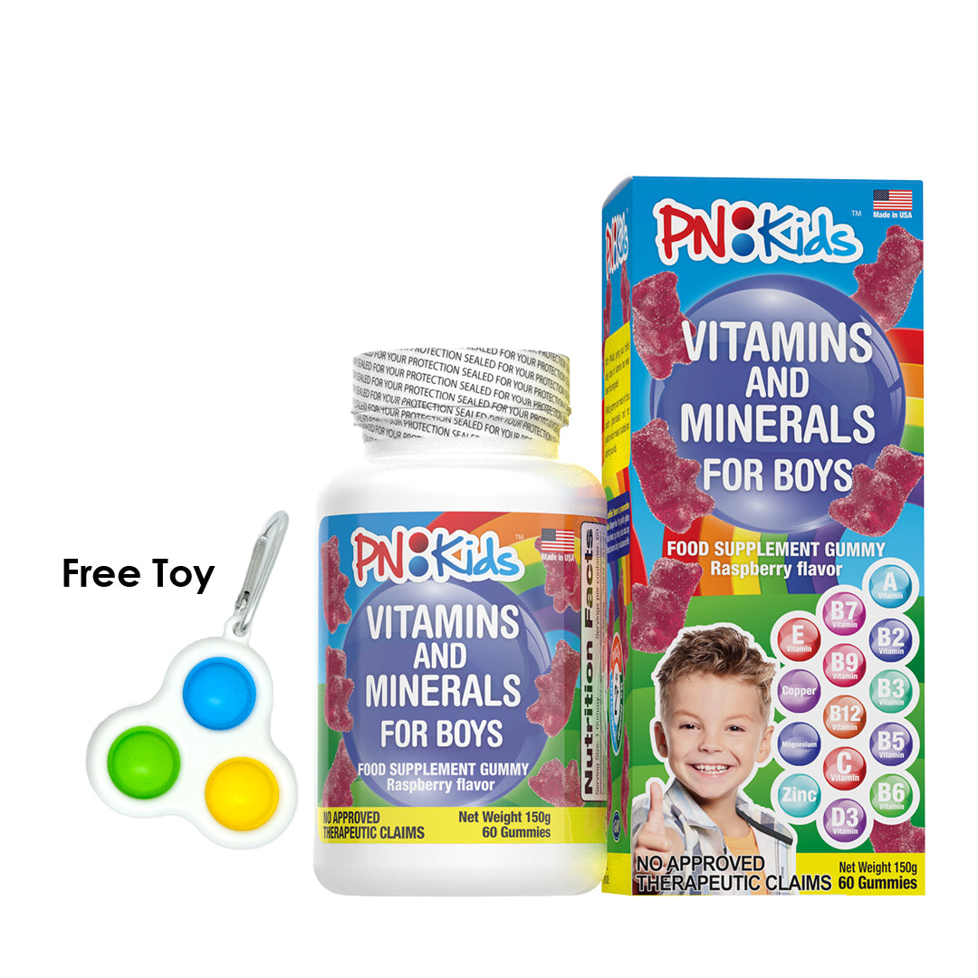 PNKids - Kids Multivitamins + Minerals Boys (60s) 150g (7167631130658)