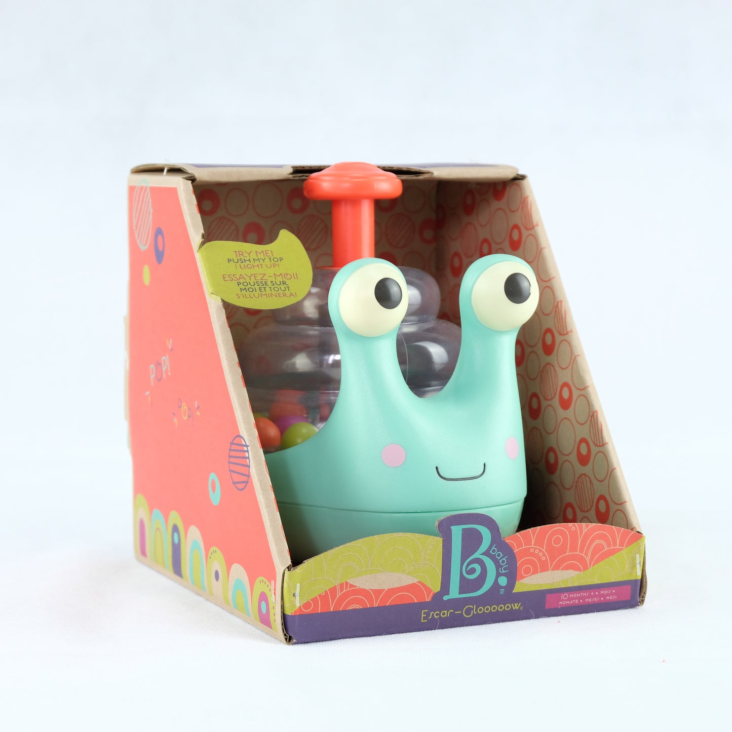 B. Toys - Escar-Glooooow Rolling Light- Up Snail Popper (4538946388002)