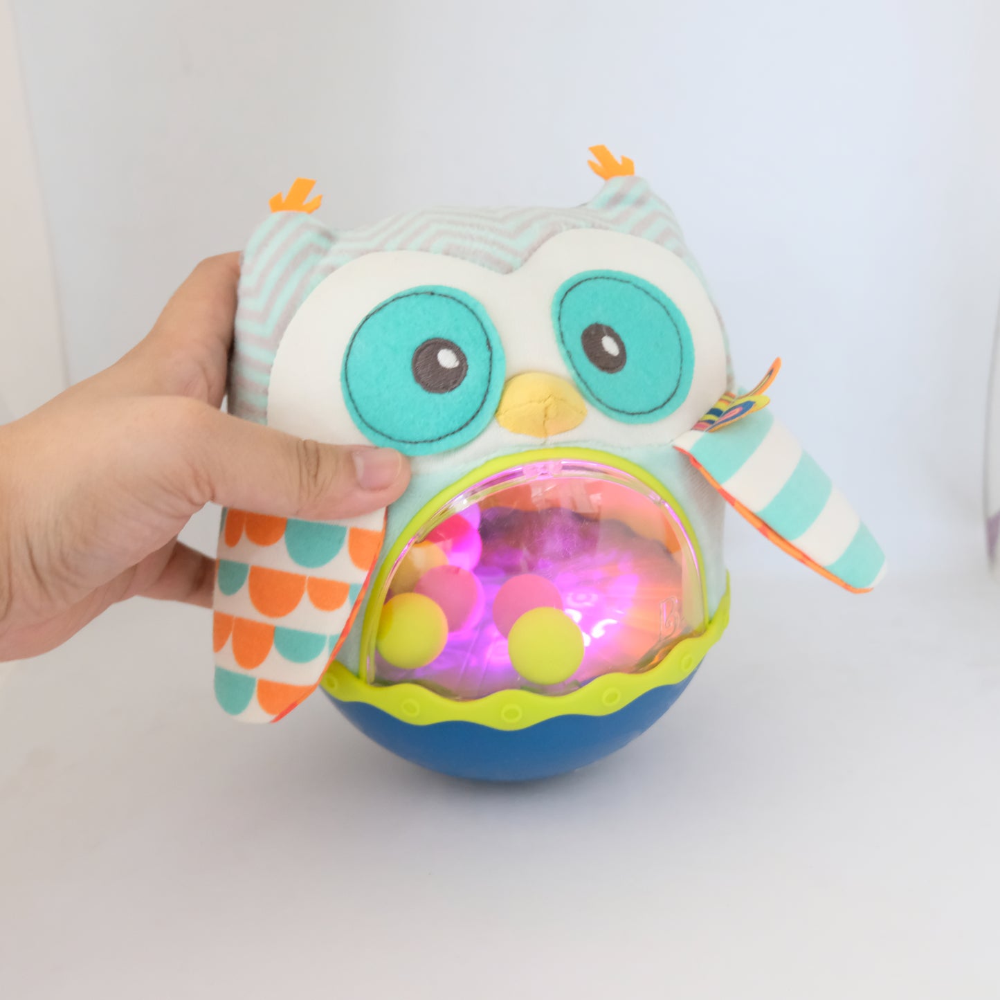 B. Toys - Owl Be Back, Soft Roly Poly Owl (4539066581026)
