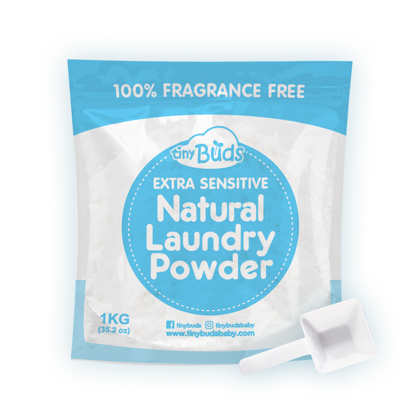 Tiny Buds - Laundry Powder Extra Sensitive Fragrance Free 1kg (6797235814434)
