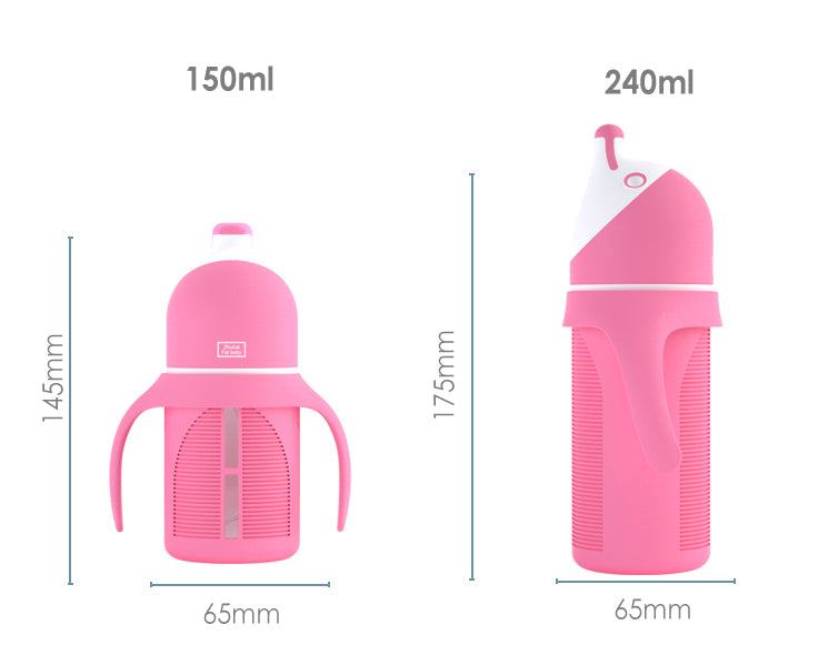 Baboo Basix - 3 in 1 Multifunctional Baby Feeding Bottle 240ml (6541103497250)