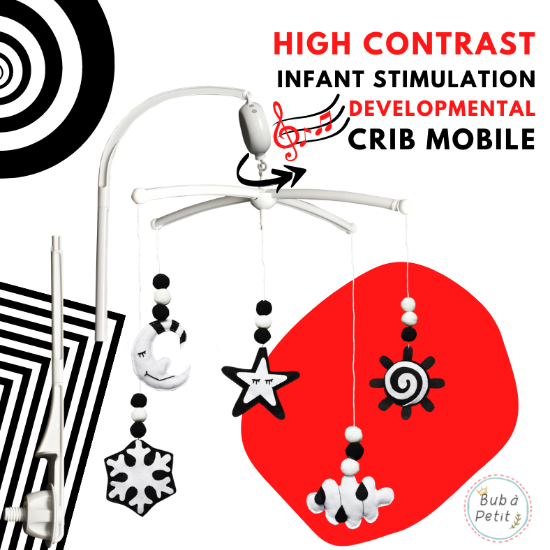 Bub à Petit - High Contrast Infant Stimulation Developmental Crib Mobile (4860839493666)