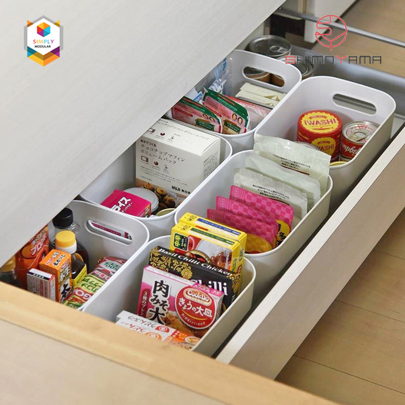 Simply Modular - Shimoyama PE Storage Box Soft Touch Big Deep Size without lid (Gray) (4844148588578)