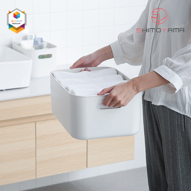 Simply Modular - Shimoyama Small Gray Deep Storage Box with Lid (4844148457506)