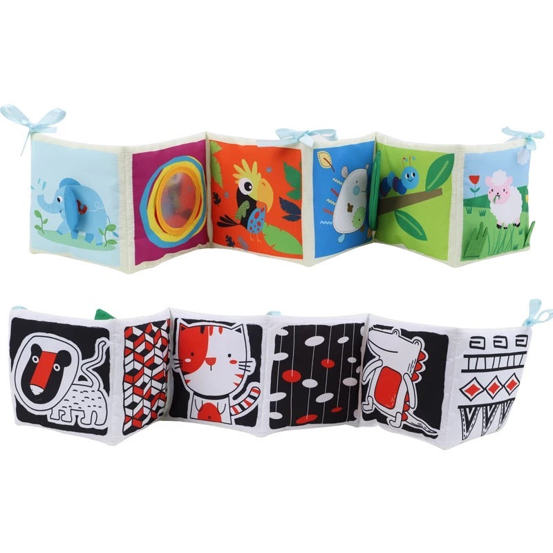 Infantway - Huggabooks Visual Training and Activity Cloth Book Bumper (4860835725346)