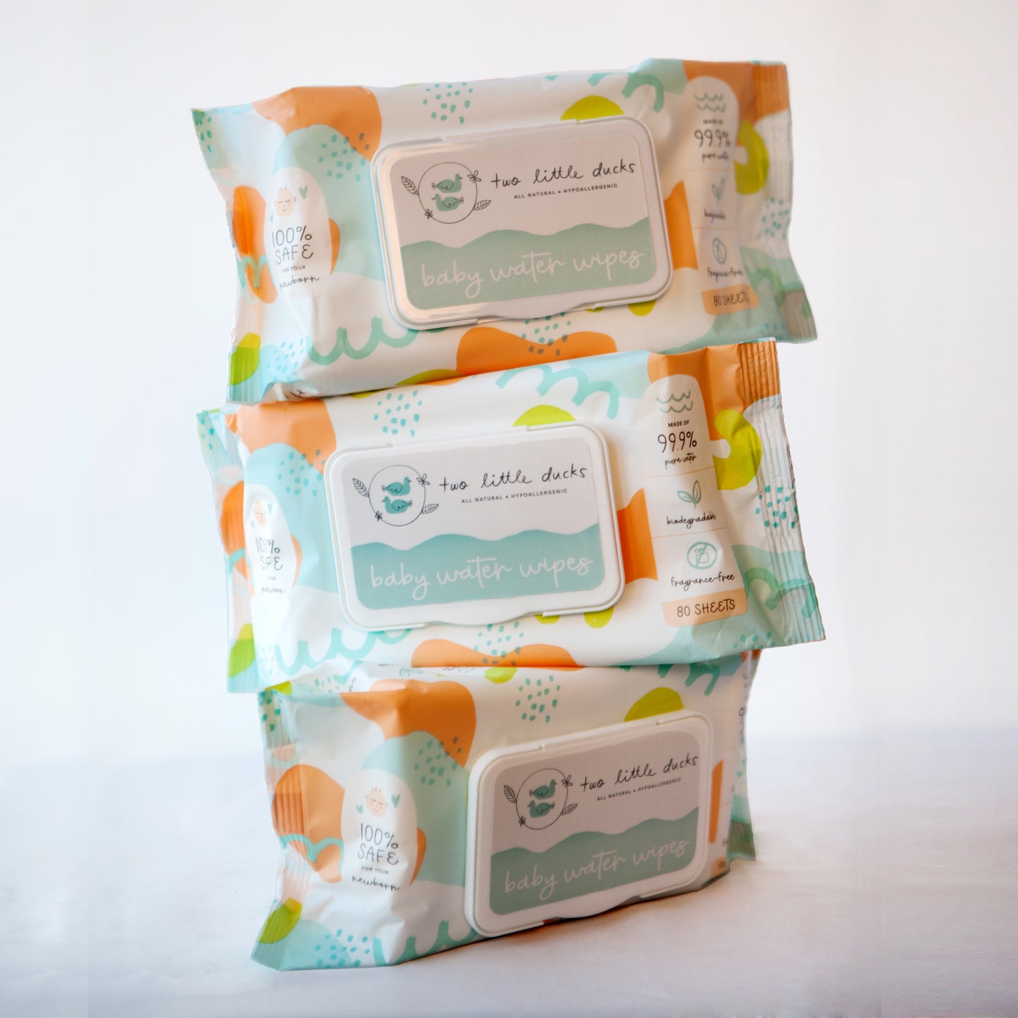 Two Little Ducks - Biodegradable Baby Water Wipes (4514259435554)