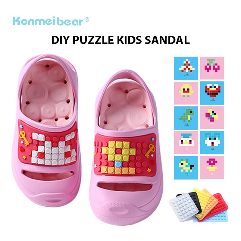 Kids Art Slippers - Kids’ DIY Puzzle Sandals (6790357418018)