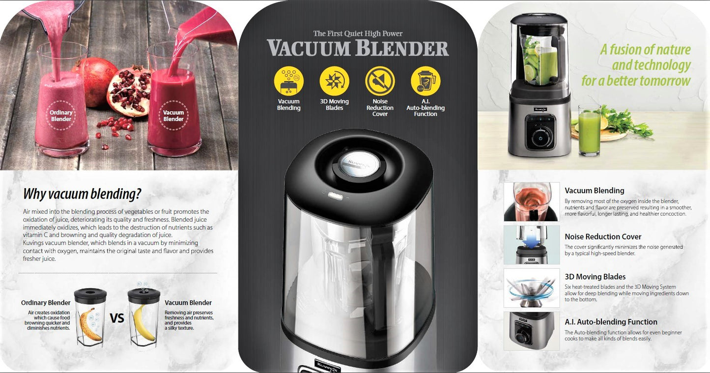 Kuvings - SV-500Mn High Speed Quiet Vacuum Blender (4561813667874)