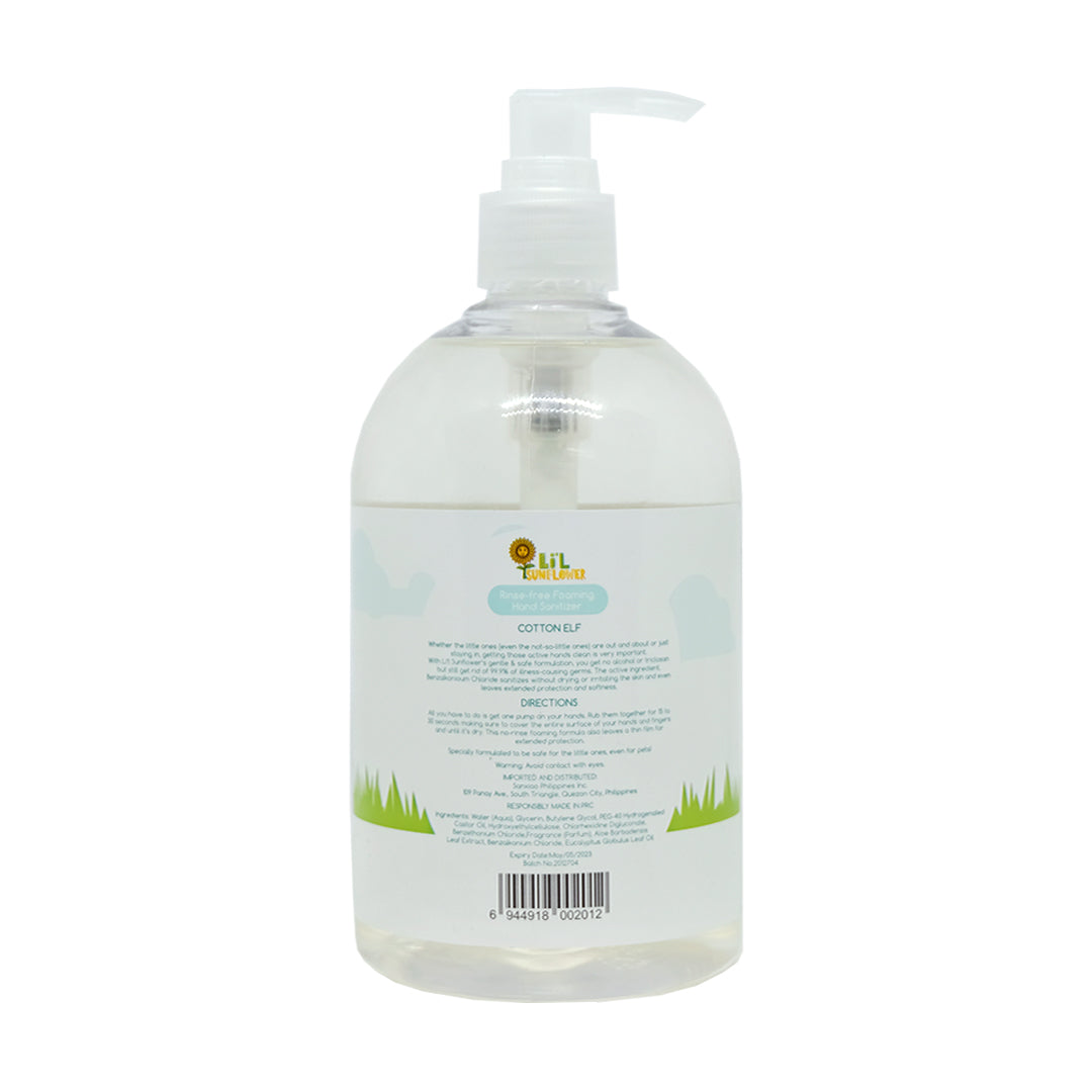 Li'l Sunflower - Foaming Hand Sanitizer Cotton Elf 500ml (6537696935970)
