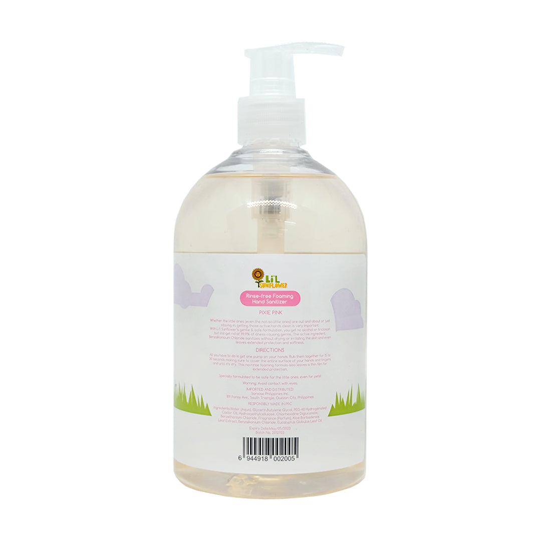 Li'l Sunflower - Foaming Hand Sanitizer Pixie Pink 500ml (6537696968738)