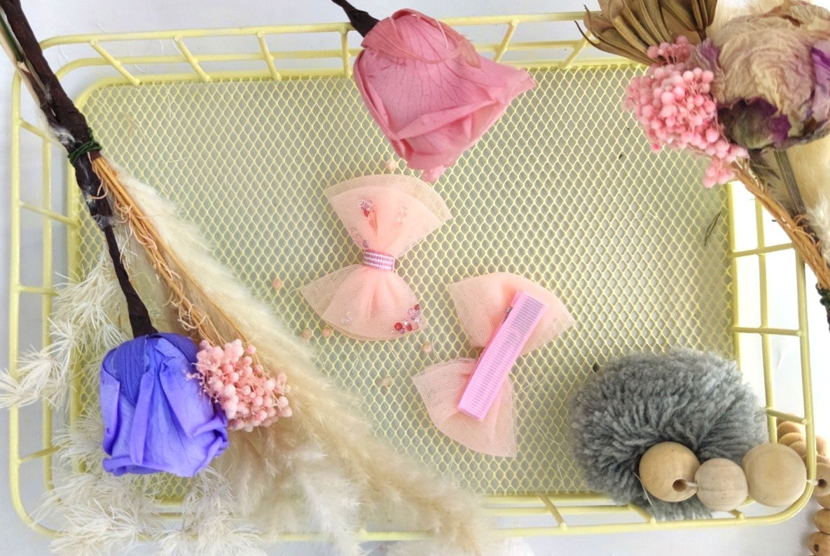 Clean Beauty Society - Lhor Pastel Hair Bow (Clip) (6572750700578)