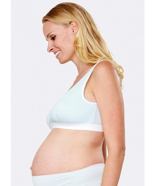 Mamaway - Antibacterial Crossover Sleeping & Nursing Bra with Cups (6569573220386)