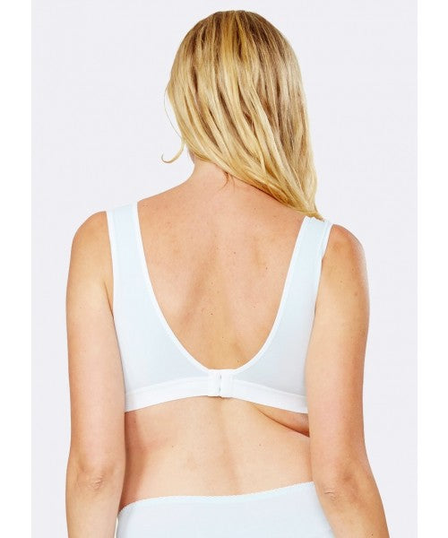 Mamaway - Antibacterial Crossover Sleeping & Nursing Bra with Cups (6569573220386)